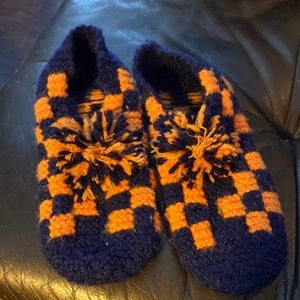 Ladies hand knitted slippers